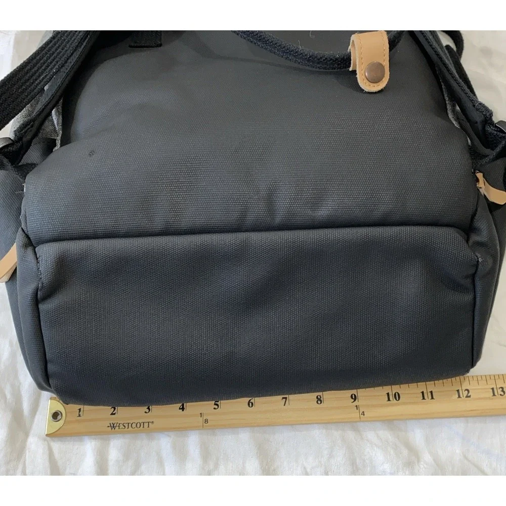Baby Bag Petunia Pickle Bottom Diaper Mom Dad Backpack Gray Black Minimal